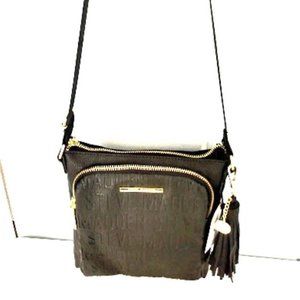 Steve Madden Black Embossed Crossbody New